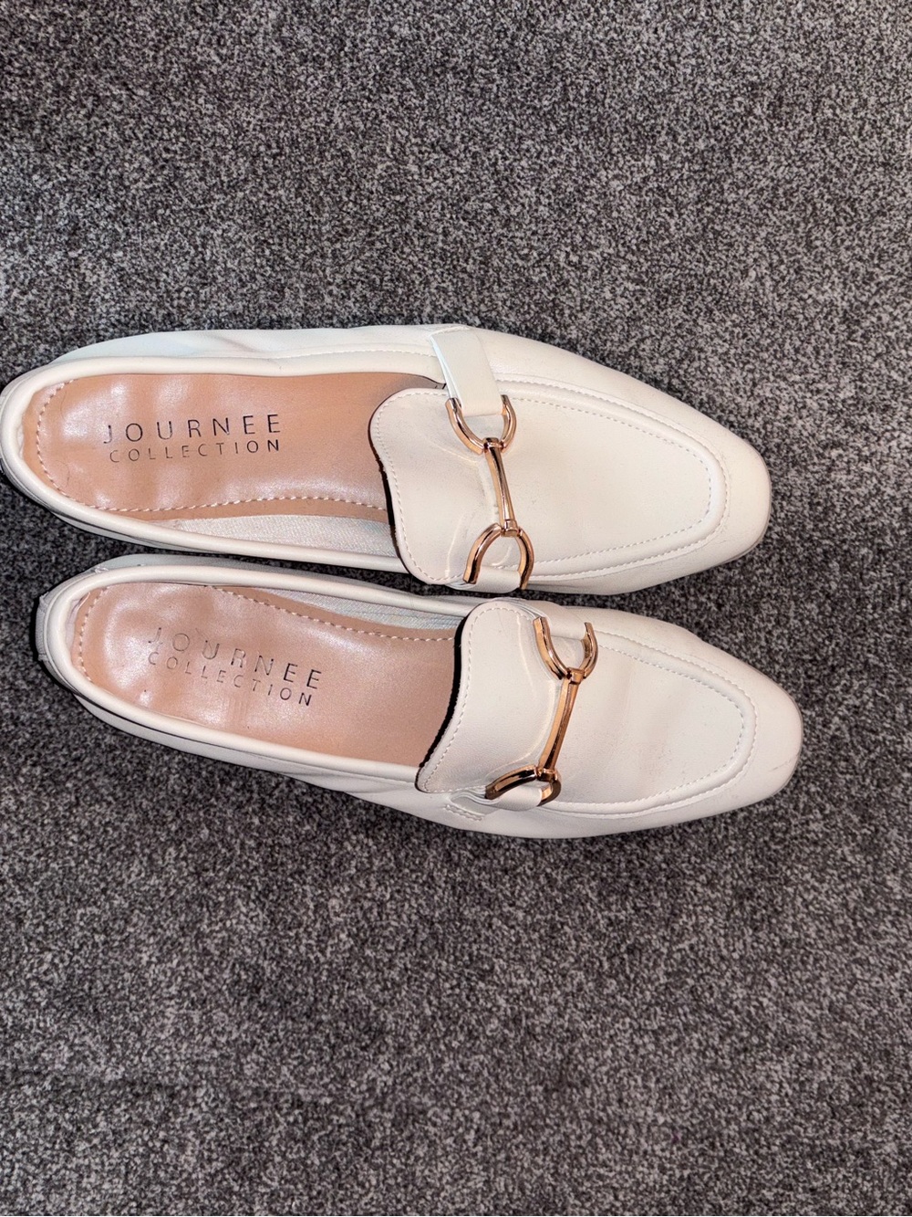 White loafers
